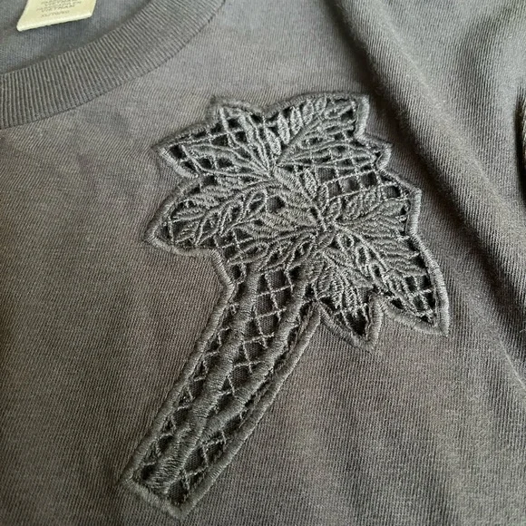 Levi’s Palm Tree Cutout T-shirt - Gray - Size XL - Picture 4 of 10